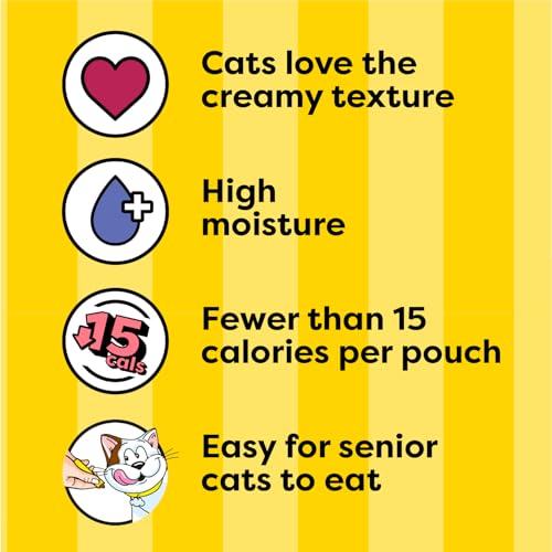 Creamy Puree Lickable Cat Treats, 0.42 oz Tubes, 48 Count Y26330