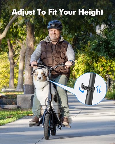Electric Scooter for Adults with Seat, Foldable Design X165997